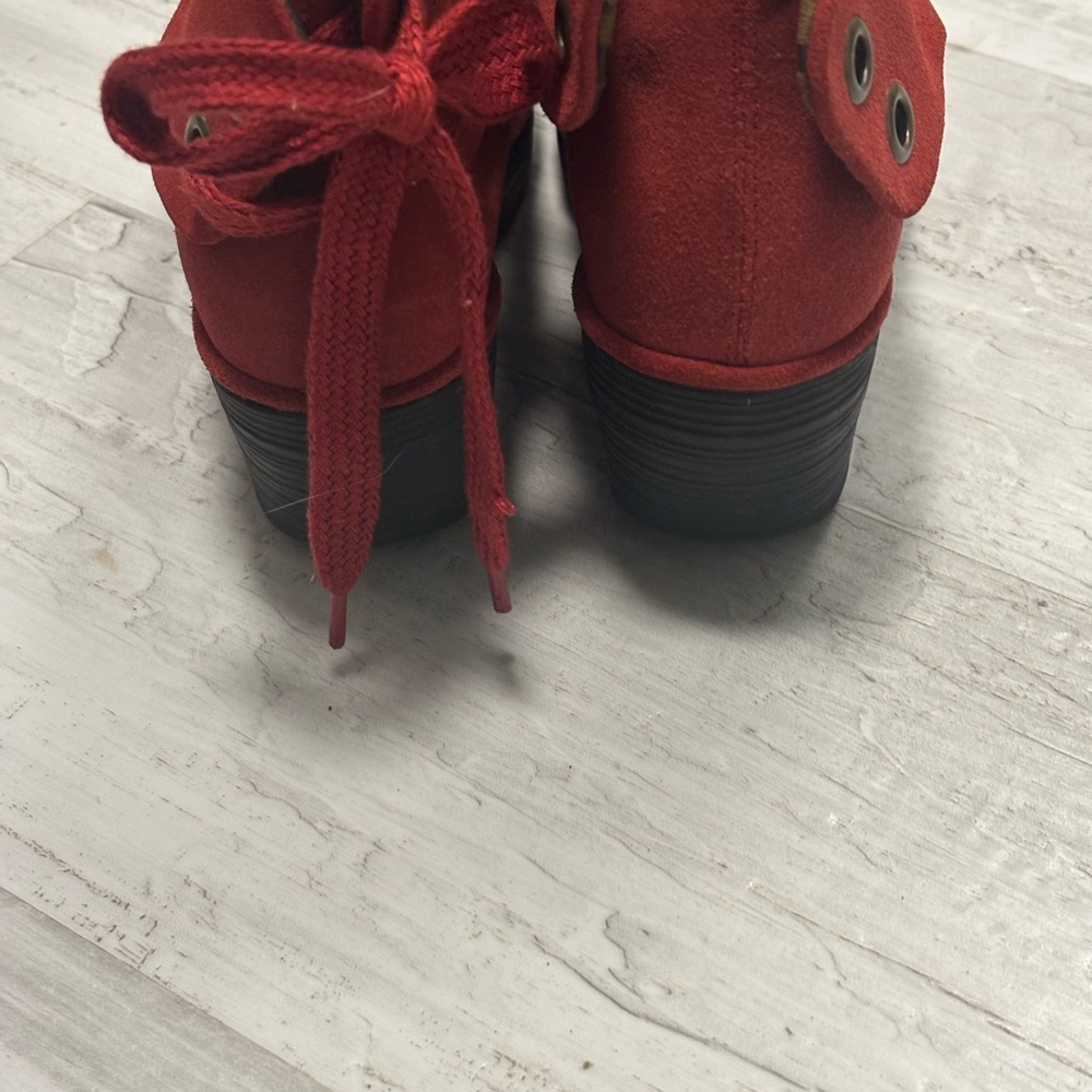 Fly London Women's Rust Red Suede Ankle Boots Size EU 38 - Picture 6 of 13
